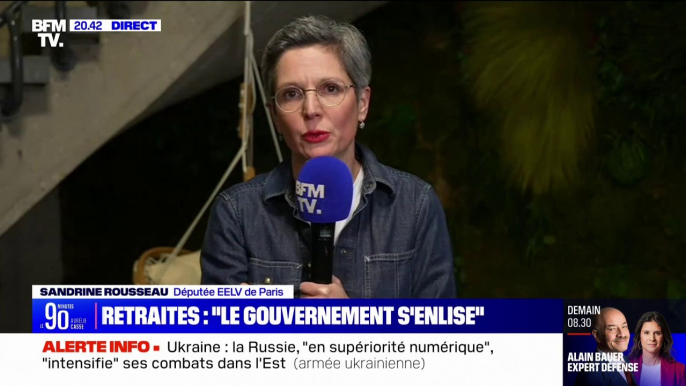 Pour Sandrine Rousseau, c'est la mobilisation contre la réforme des retraites "qui va faire la différence"