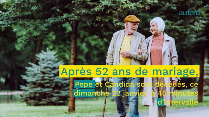 Mariés depuis 52 ans, ils décèdent à 45 minutes d'intervalle