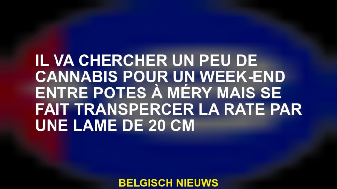 Il cherchera un peu de cannabis pour un week-end avec des amis à Méry mais est percé la rate par une