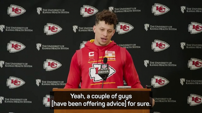 Mahomes taking advice from 'GOAT' Brady ahead of Bengals clash