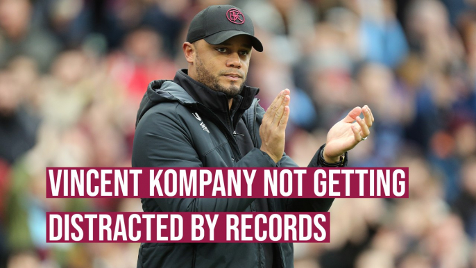 Vincent Kompany not getting distracted by records