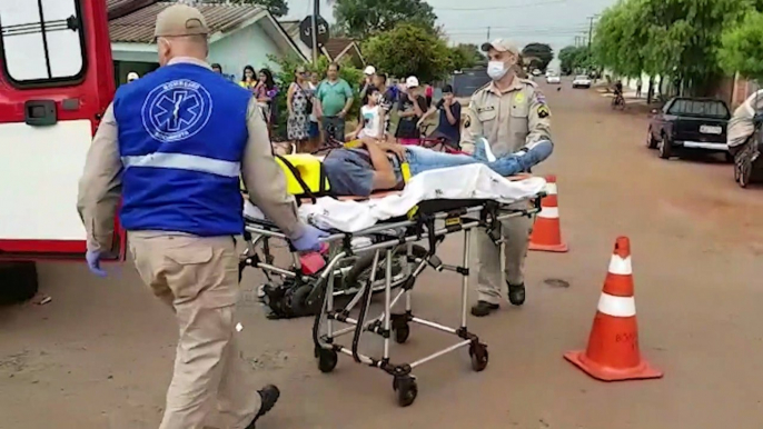 Motociclista fica ferido em acidente de trânsito no Interlagos