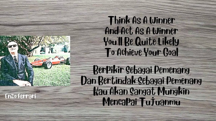 Quotes of Enzo Ferrari / Kutipan - Petikan Enzo Ferrari 006