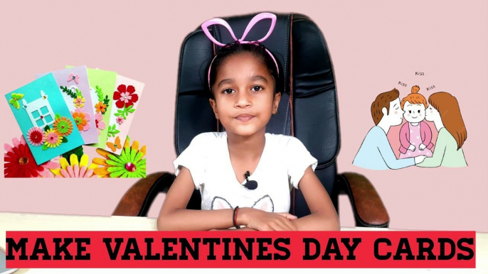 Valentines day card making ideas for mom and dad, valentines day card for kids  @TeachWithAnchal