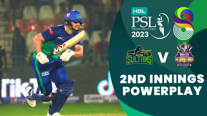 2nd Innings Powerplay | Multan Sultans vs Quetta Gladiators | Match 3 | HBL PSL 8 | MI2T