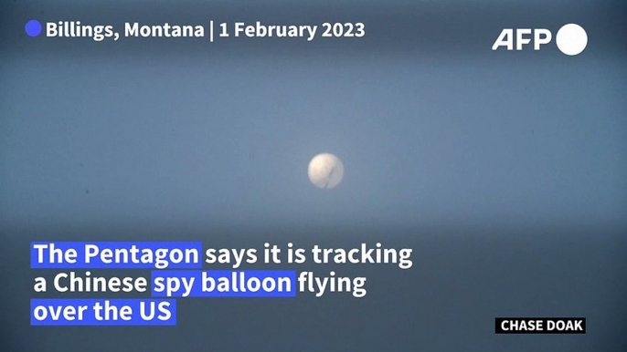 Suspected Chinese spy balloon flies over Montana