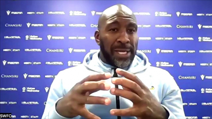 Darren Moore discussing Sheffield Wednesdays quiet transfer window