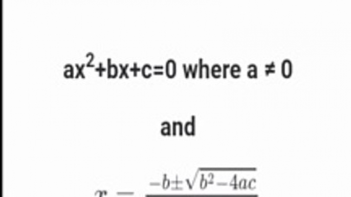 Class 10 Quadratic equation and formulas। Class 10 Quadratic equations। quadratic equation#shorts