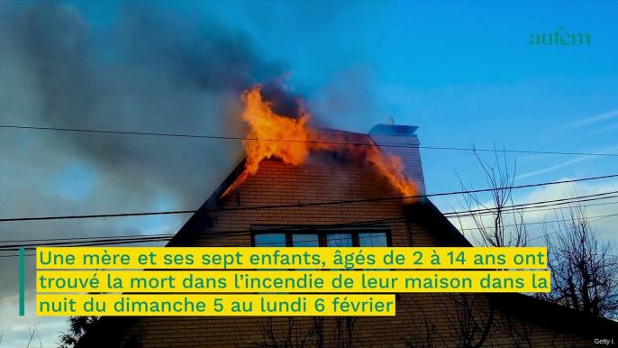 Une mère et ses 7 enfants meurent dans l'incendie accidentel de leur maison...