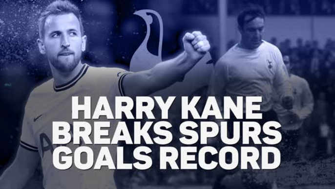 Harry Kane breaks Tottenham goalscoring record