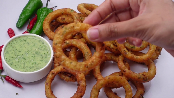 How to Make Crispy Potato Rings,Garlic Potato Rings,Potato Snacks By Recipes of the World