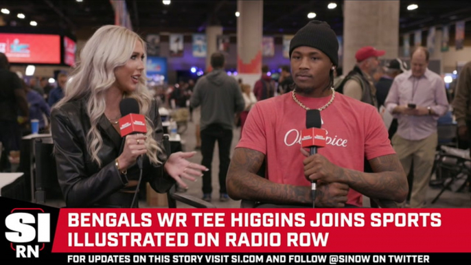 Tee Higgins Joins SI From Radio Row to Talk Super Bowl LVII