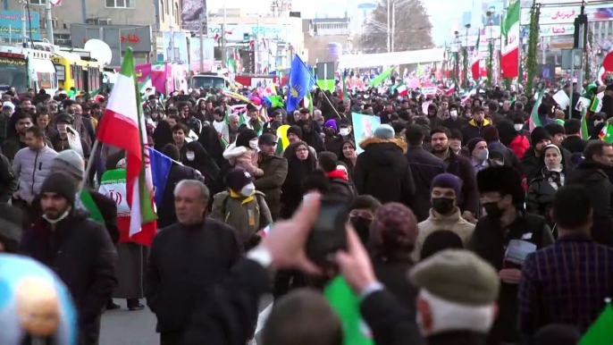 Régimen de Irán muestra determinación en aniversario 44 de Revolución Islámica