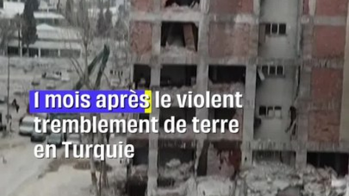 Séisme en Turquie : 1 mois après le tremblement de terre, les images des dégâts sont impressionnantes #shorts