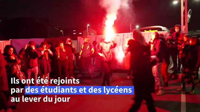 Retraites: blocage du dépôt de bus RATP de Saint-Denis-Pleyel