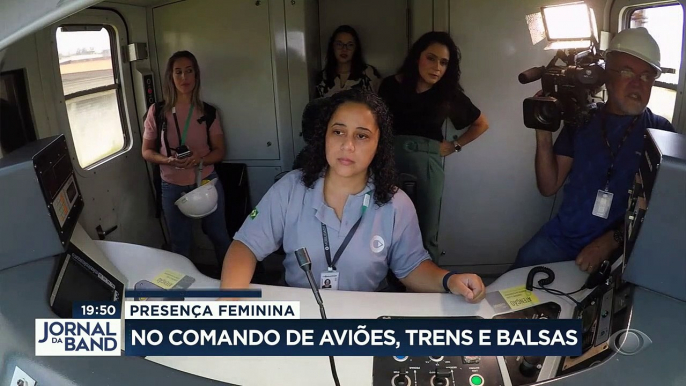 Presença feminina no comando de aviões, trens e balsas 10/03/2023 11:53:18