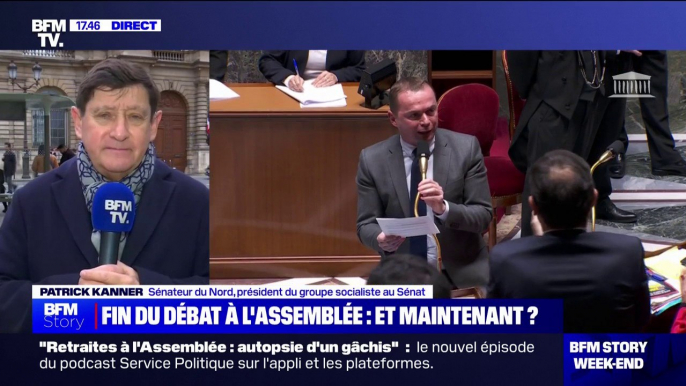 Réforme des retraites: Patrick Kanner "regrette" le "choix" de La France insoumise de ne pas aller jusqu'au vote de l'article 7, sur l'âge de départ à la retraite