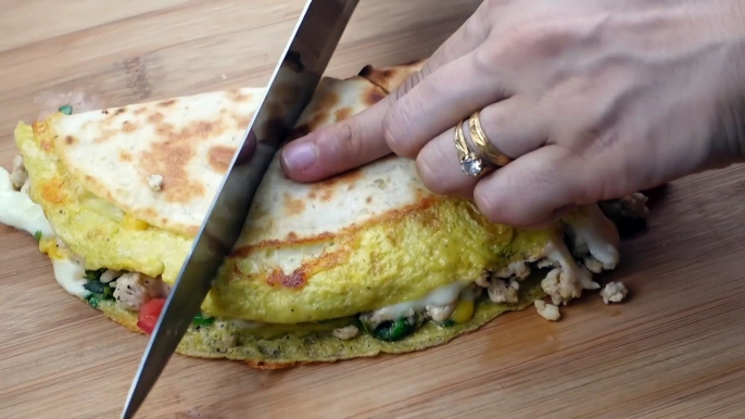 Chicken Quesadilla,Breakfast Quesadilla,Quick And Easy Breakfast Recipe By Recipes Of The