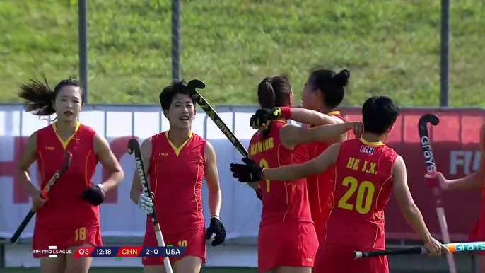 China vs USA (Women, Game 1) FIH Hockey Pro League 2022-23 Highlights