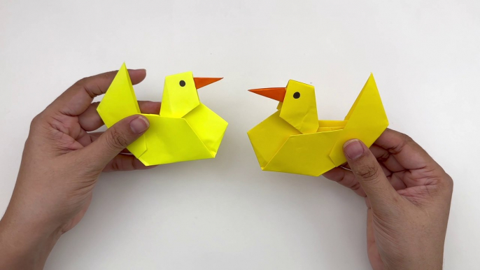 How To Make Moving Paper Duck Toy For Kids / Nursery Craft Ideas / Paper Craft Easy / KIDS  crafts