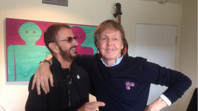 Sir Paul McCartney y Sir Ringo Starr, graban partes para el próximo álbum de los Rolling