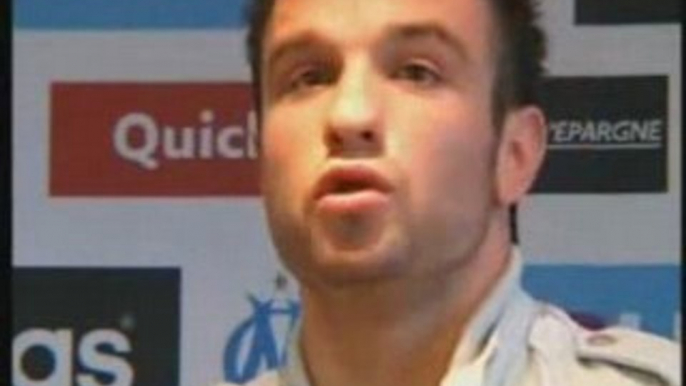 Foot Valbuena de l'OM equipe de France reaction.