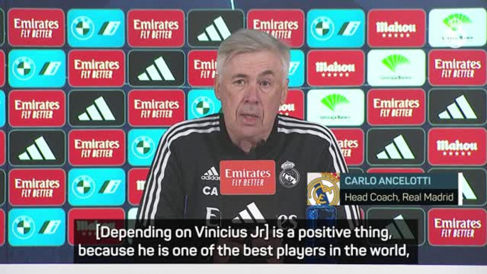 Vinicius 'one of football's biggest players' - Ancelotti