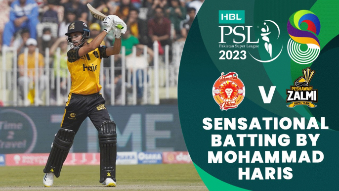 Sensational Batting By Mohammad Haris | Islamabad United vs Peshawar Zalmi | Match 29 | HBL PSL 8 | MI2T