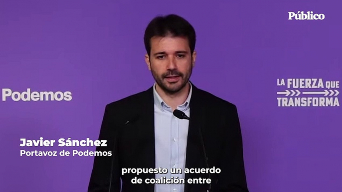 Podemos pide a Yolanda Díaz cerrar "ya" un acuerdo de coalición con Sumar que incluya primarias abiertas