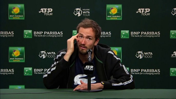 ATP - Indian Wells 2023 - Daniil Medvedev : "French, yes, I'm really happy to have managed to learn it, because it's not easy"