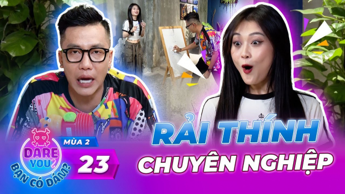 Dare You - Bạn Có Dám! Mùa 2 Tập 23 I Hoàng Rapper RẢI THÍNH CHUYÊN NGHIỆP cùng nữ streamer Hảo Thỏ