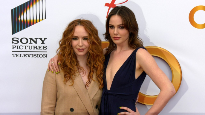 Camryn Grimes and Cait Fairbanks "The Young and the Restless" 50th Anniversary Celebration Red Carpet