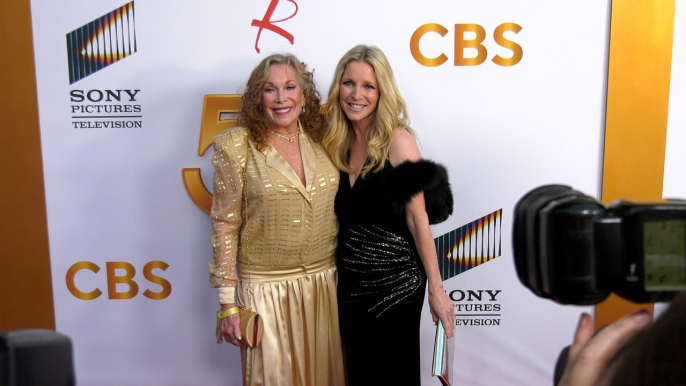 Jaime Lyn Bauer and Lauralee Bell "The Young and the Restless" 50th Anniversary Celebration Red Carpet