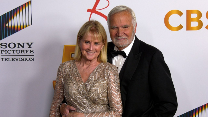 Laurette Spang and John McCook "The Young and the Restless" 50th Anniversary Celebration Red Carpet