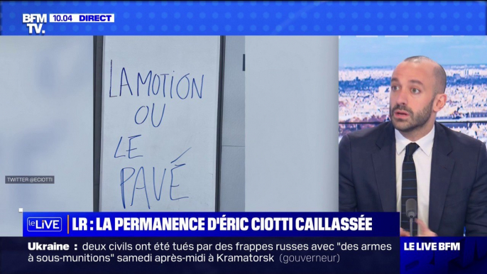 Permanence d'Éric Ciotti vandalisée: Benjamin Haddad (Renaissance) "condamne" cet acte qu'il juge "inadmissible"