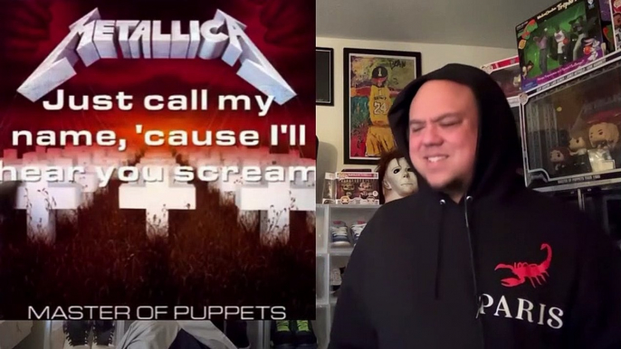 Metallica Master of Puppets the Greatest Metal song ever Reaction with  Lyrics ,Rolling Stones Top 100 Metal songs of all time