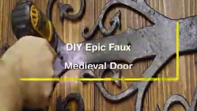 DIY epic faux Indian medieval door  welcome craft ideas welcome wall hanging  welcome board ideas