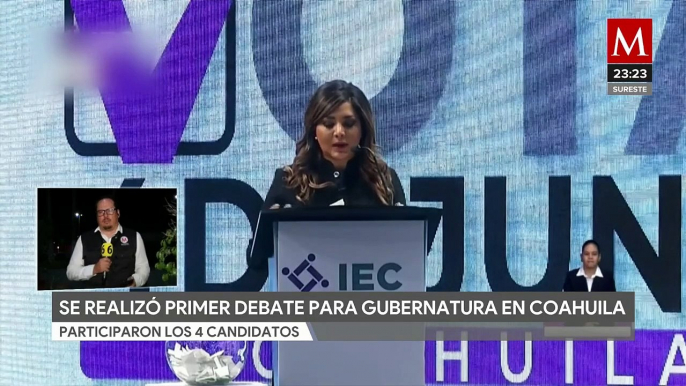 Entre propuestas y acusaciones, concluye primer debate de candidatos a gobernador de Coahuila