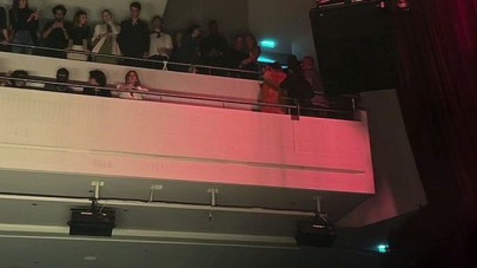 Arrivée de Rihanna, enceinte, et son compagnon ASAP Rocky au concert de Jay Z à la fondation Louis Vuitton à Paris, France, le 14 avril 2023.