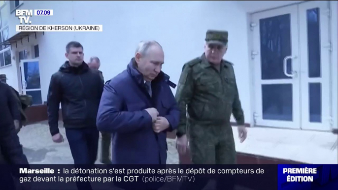 Ukraine: les autorités russes diffusent des images de Poutine aux côtés de ses soldats dans la région de Kherson