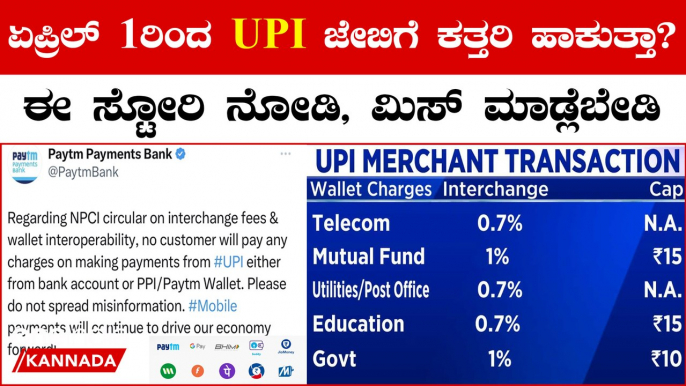 1.1% fee on UPI Payments: ಈ ೧.೧% ಅನ್ನ ಯಾರು ಯಾರಿಗೆ ಚಾರ್ಜ್ ಮಾಡ್ತರೆ? | UPI Transactions Over Rs 2,000