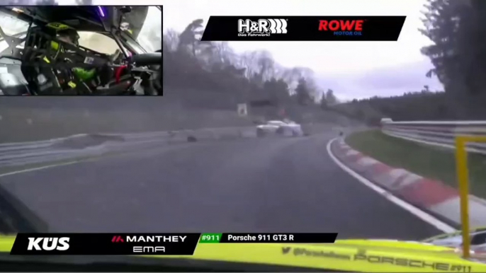 NLS 2 Endurance Race Mercedes N°9 Big Crash From Manthey Onboard