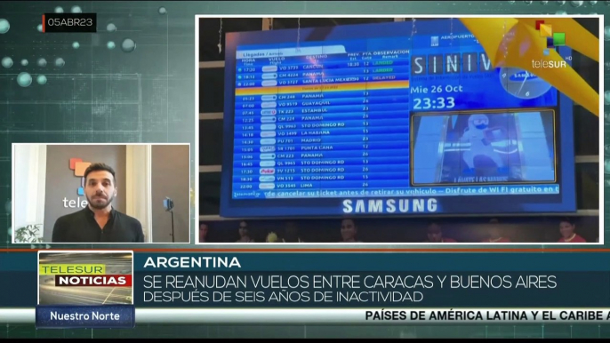 Aerolíneas Argentinas vuelven a sobrevolar cielos venezolanos luego de 6 años sin actividad