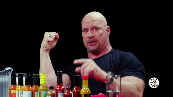 Stone Cold Steve Austin Puts the Stunner on Spicy Wings | Hot Ones | First We Feast