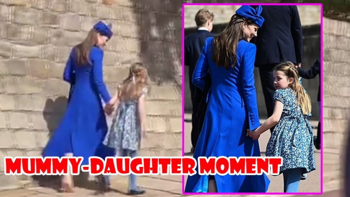 Princess Charlotte and Kate's sweet 'mummy-daughter moment' leaves royal fans in tears