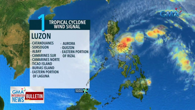 PAGASA (8AM Bulletin): Bagyong Amang, halos hindi gumagalaw sa Logonoy Gulf sa Catanduanes  | GMA Integrated News Bulletin