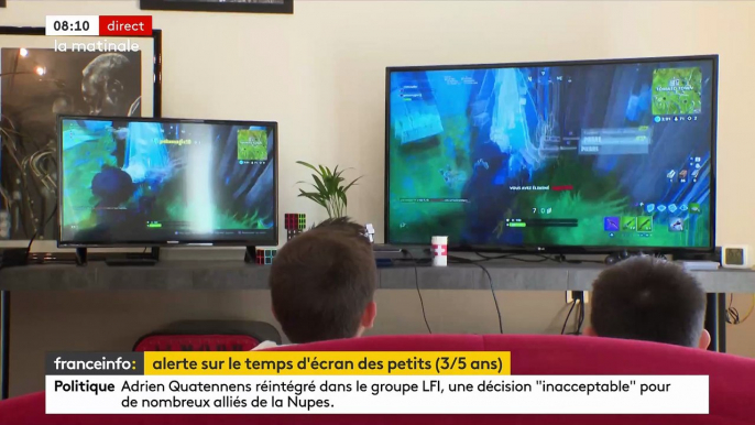 Le temps passé par les enfants devant des écrans a augmenté ces dernières années en France et excède les recommandations sanitaires, souligne la première étude nationale d'envergure - Regardez