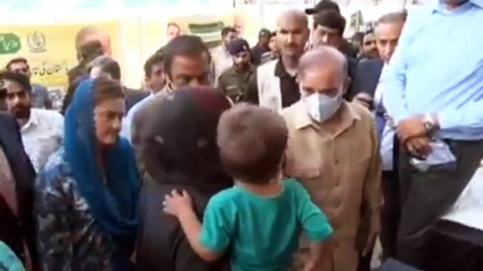 Prime Minister Shahbaz Sharif's surprise visits to free flour distribution centers in different cities