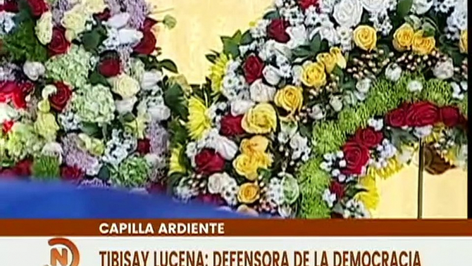 Dirección Nacional del PSUV y JPSUV rinden honores en Capilla Ardiente a la Dra. Tibisay Lucena