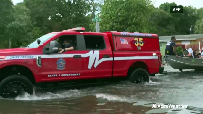 'We can't stay there:' Floridians flee a flooded Fort Lauderdale